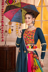 Teal Blue Navratri Chaniya